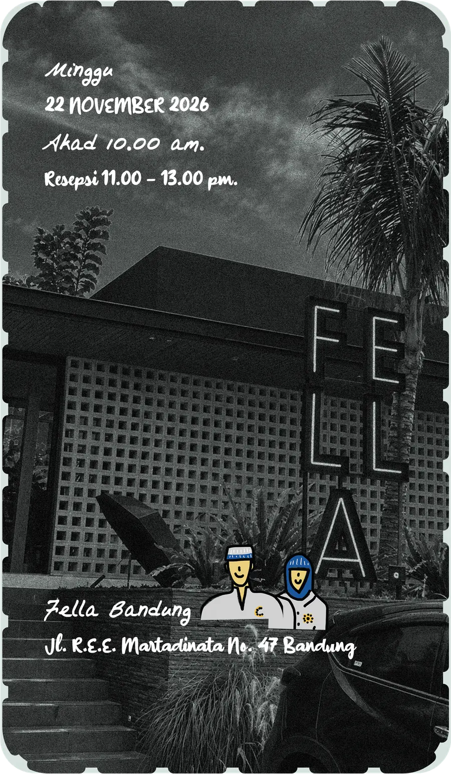 Undangan Pernikahan Arul & Agyga. Fella Bandung, Jl. R.E.E. Martadinata No. 47, Bandung
